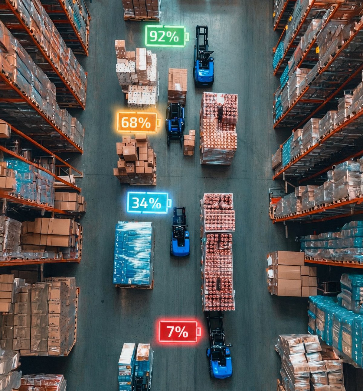 Battery Usages in Busy Warehouse