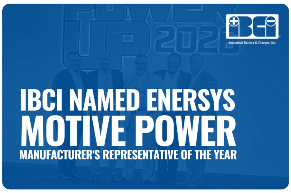 IBCI Named EnerSys Motive Power Manufacturers Representative of the Year