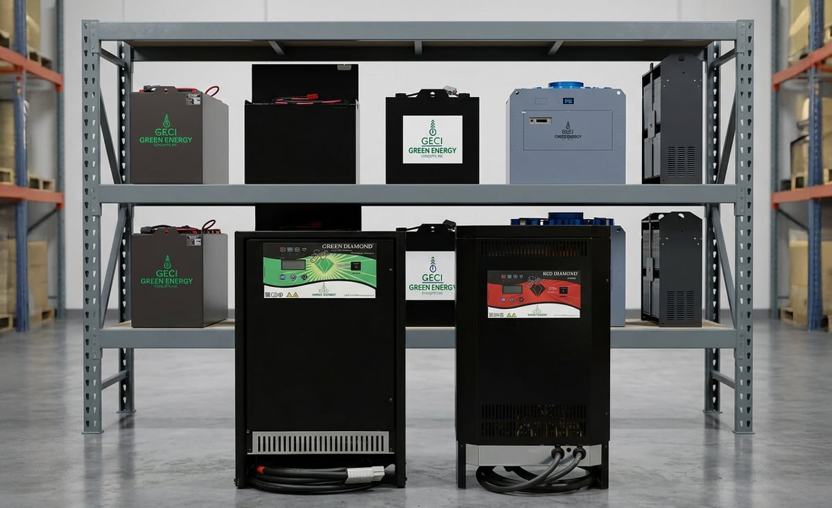 GECI Forklift Batteries & Chargers
