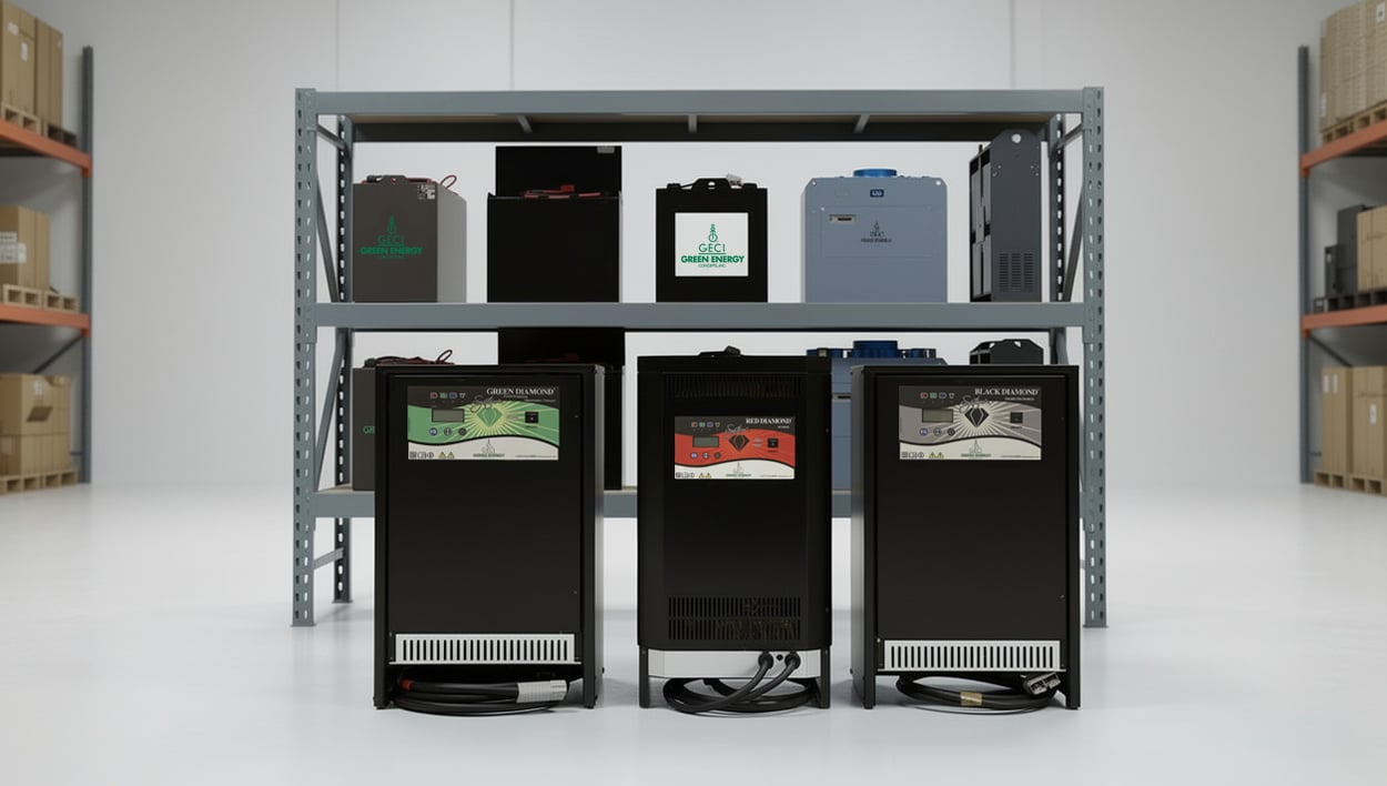 GECI Forklift Batteries and Chargers